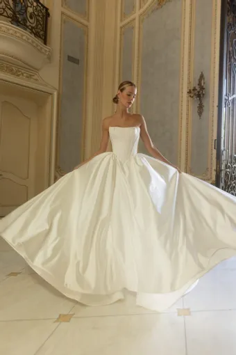 Verdin Bridal Blanche Style #Esme #4 frontface vertical thumbnail