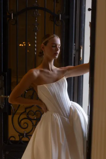 Verdin Bridal Blanche Style #Esme #5 frontface vertical cropped thumbnail