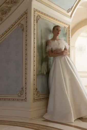 Verdin Bridal Blanche Style #Lily #0 default frontface vertical thumbnail