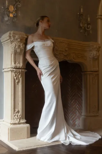 Verdin Bridal Blanche Style #Orchid #1 frontface vertical thumbnail