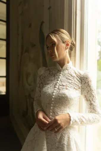 Verdin Bridal Couture Style #Adeline Jacket #0 default frontface vertical thumbnail