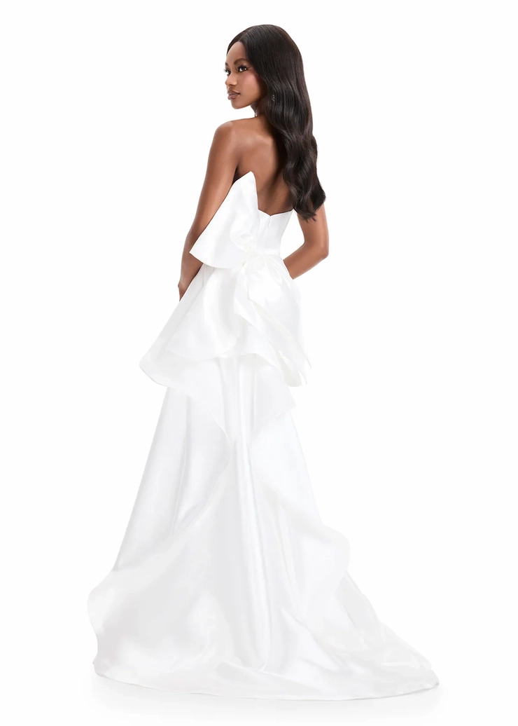 Ashley Lauren Style #11866 Mikado Strapless Gown with Bow #1 default backface vertical picture
