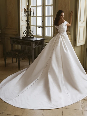 Elysee by Enzoani Garnet #2 backface vertical thumbnail
