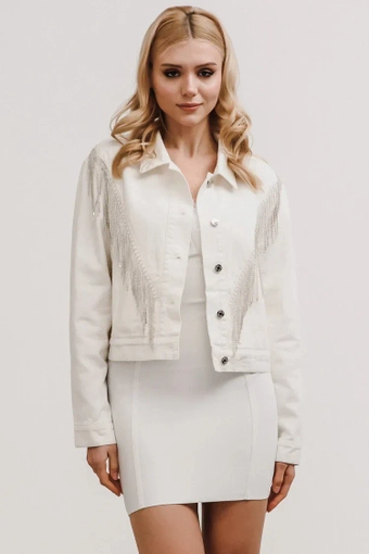 Heirloom Bridal Carrie Denim Jacket #0 default frontface vertical thumbnail