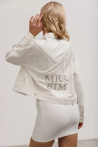 Heirloom Bridal Carrie Denim Jacket #4 backface vertical thumbnail