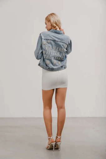 Heirloom Bridal Destiny Denim Jacket #1 backface vertical thumbnail