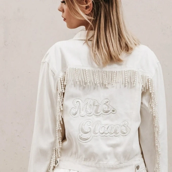 Heirloom Bridal Pearl Fringe Jacket #1 default backface vertical thumbnail