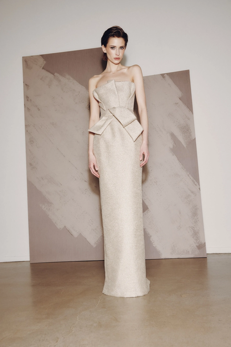 jersey maxi dress Ramy Brook Jamie Jersey Ruched V-neck Maxi Dress in Bone Floral