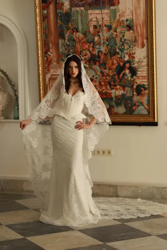 Jana Ann Couture Style #Isolde (structured corset mermaid dress) #0 default frontface vertical thumbnail