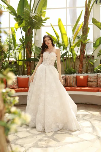 Jana Ann Couture Style #Seraphina (lace corset ballgown) #1 frontface vertical thumbnail