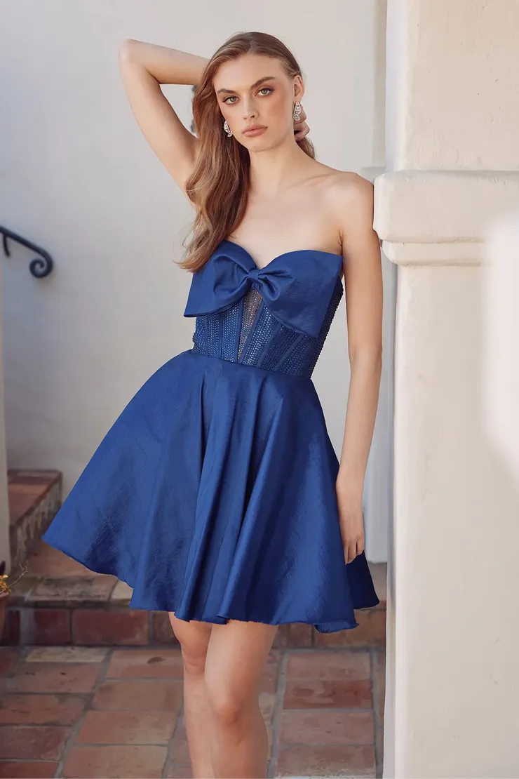blue dress for baby girl Juliet JT2676R Mermaid Long Formal Beaded Prom Dress main image 0
