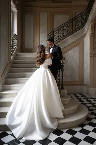 Allure Bridals: Abella Collection Style #E566 #9 backface vertical thumbnail