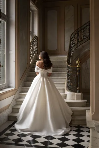 Allure Bridals: Abella Collection Style #E566 #3 backface vertical thumbnail