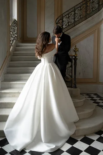 Allure Bridals: Abella Collection Style #E566 #5 backface vertical thumbnail