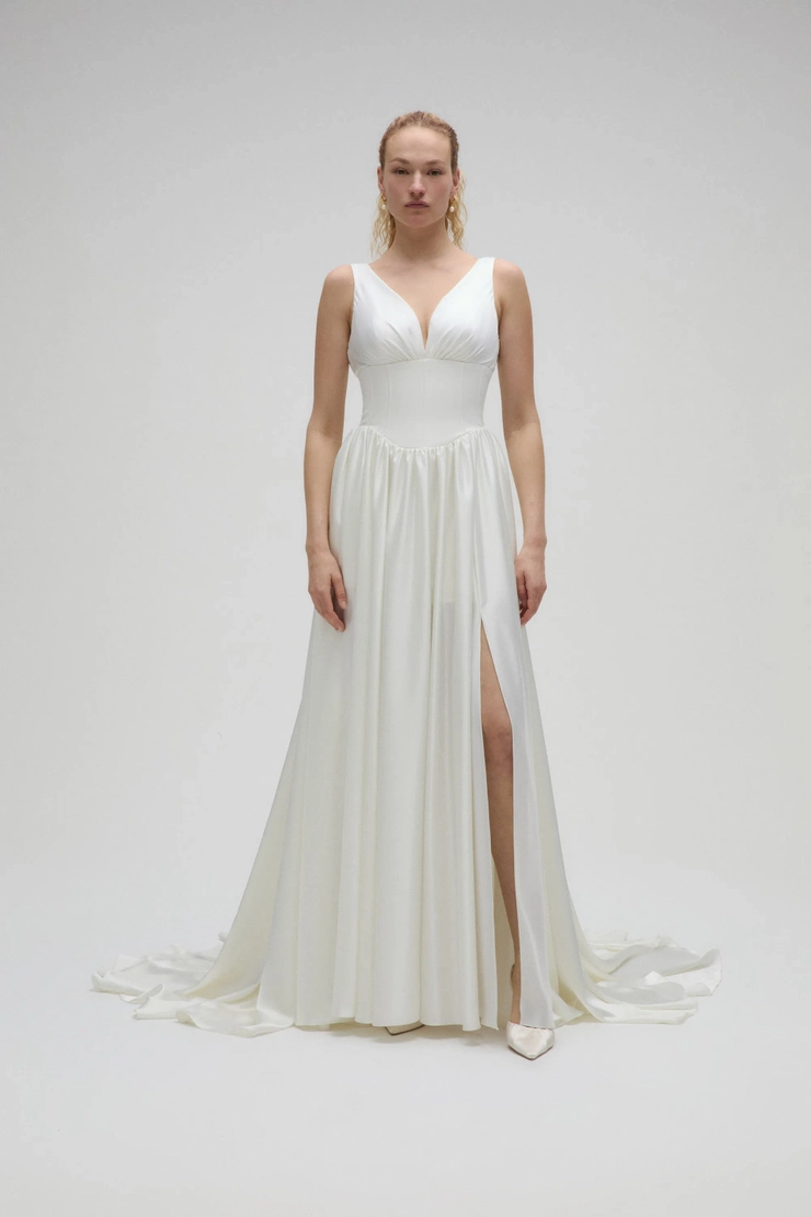 nouvelle bridesmaid dresses Nouvelle Amsale Bridesmaid Dress Drew Ice main image 0