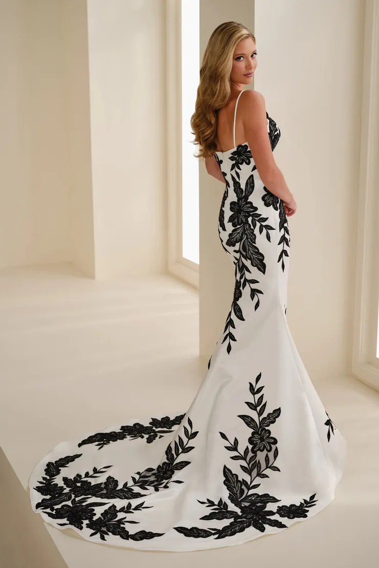 Mermaid Wedding Dress With 3D Lace Flowers Style No. E627 #3 default backface vertical picture