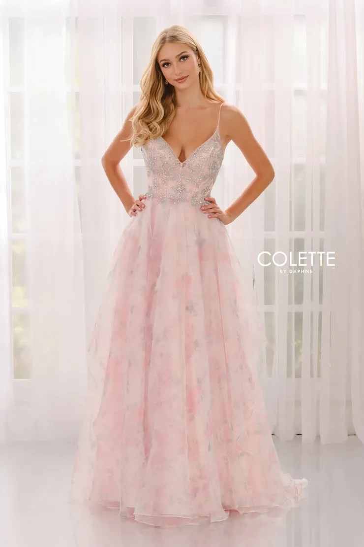 Style CL6010 Colette by Daphne #3 Pink Floral frontface vertical picture