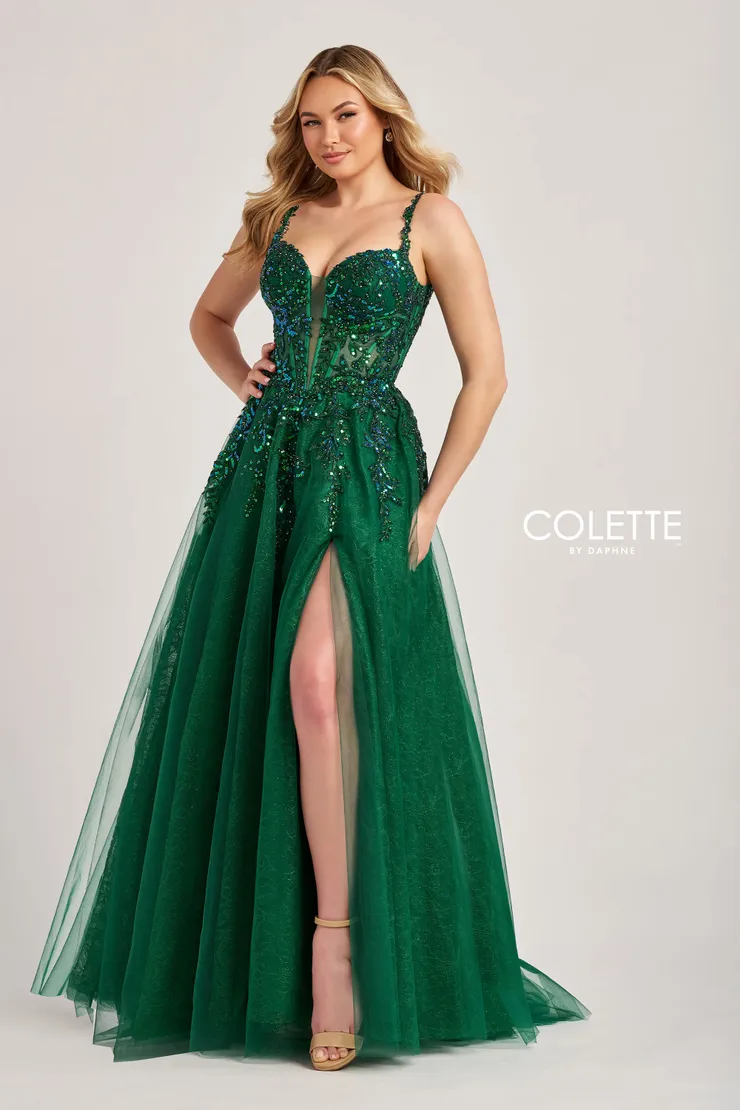 Style CL6018 Colette by Daphne #3 Emerald frontface vertical picture