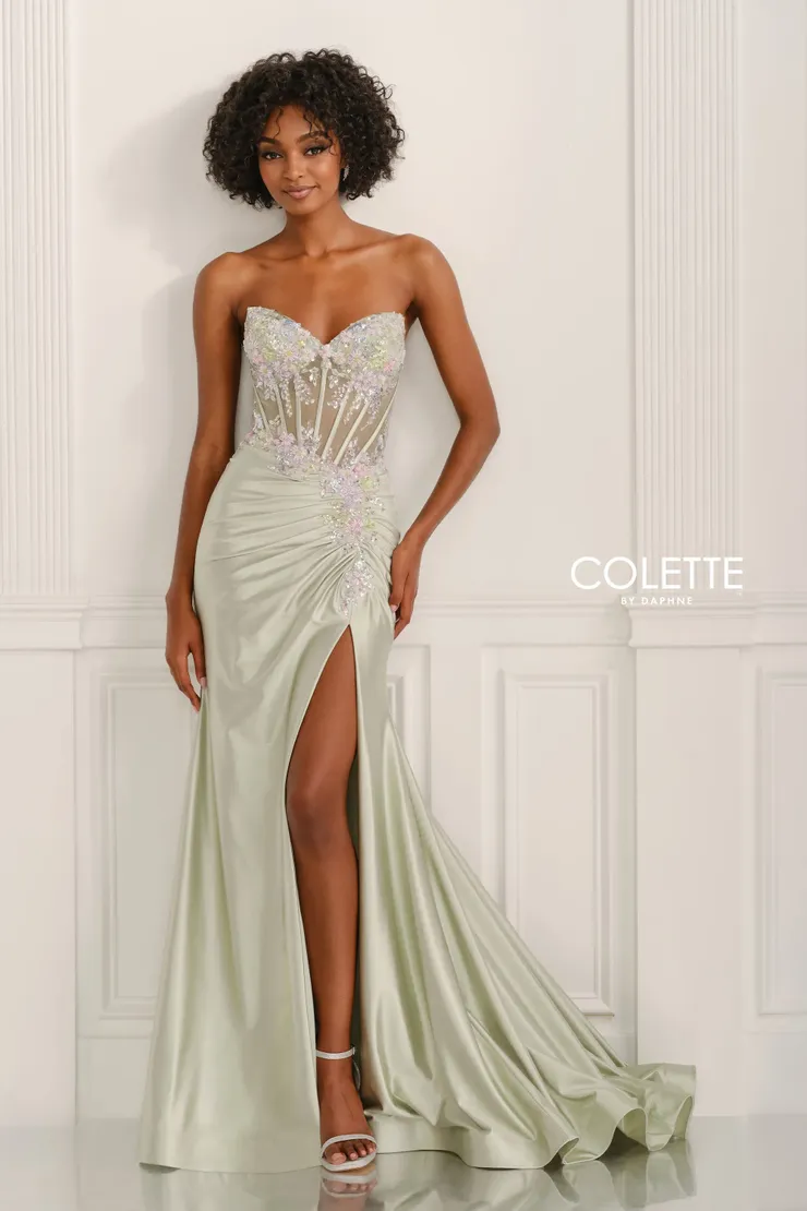 Style CL6105 Colette by Daphne #3 Light Sage frontface vertical picture