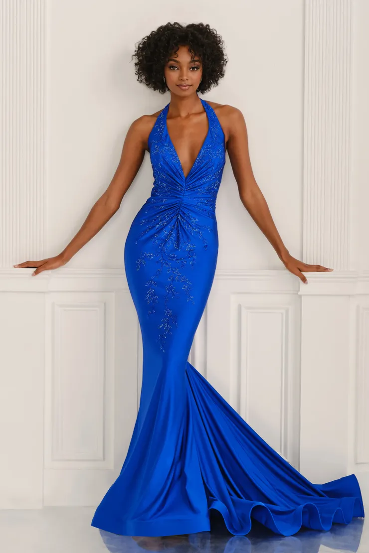 Style CL6133 Colette by Daphne #5 Royal Blue frontface vertical picture
