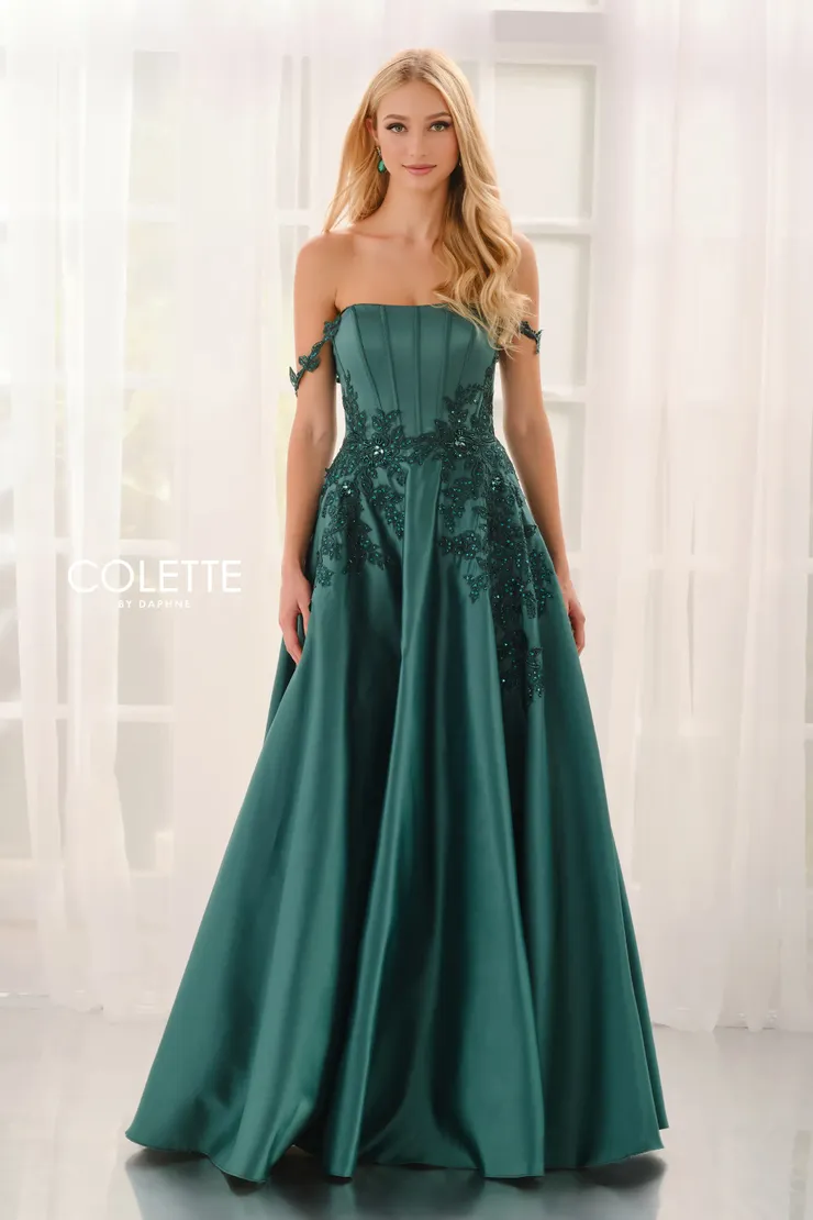 Style CL6151 Colette by Daphne #4 Hunter Green frontface vertical picture