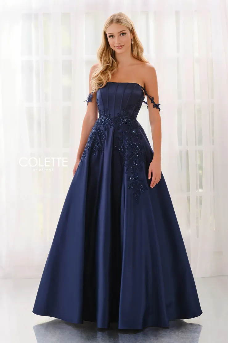 Style CL6151 Colette by Daphne #3 Navy Blue frontface vertical picture