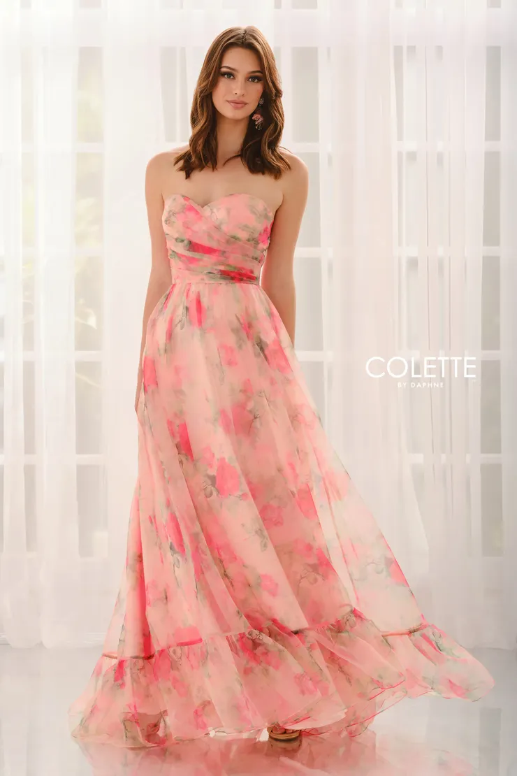 Style CL6167 Colette by Daphne #0 default Coral/Multi frontface vertical picture