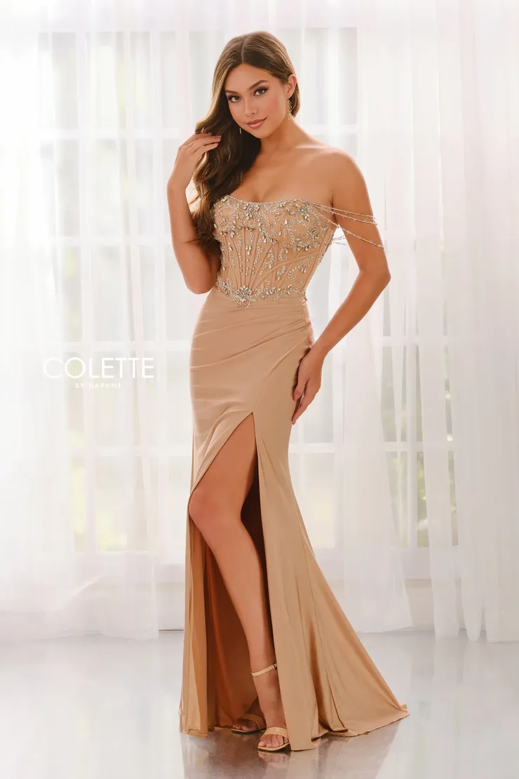 Style CL6171 Colette by Daphne #3 Champagne frontface vertical picture