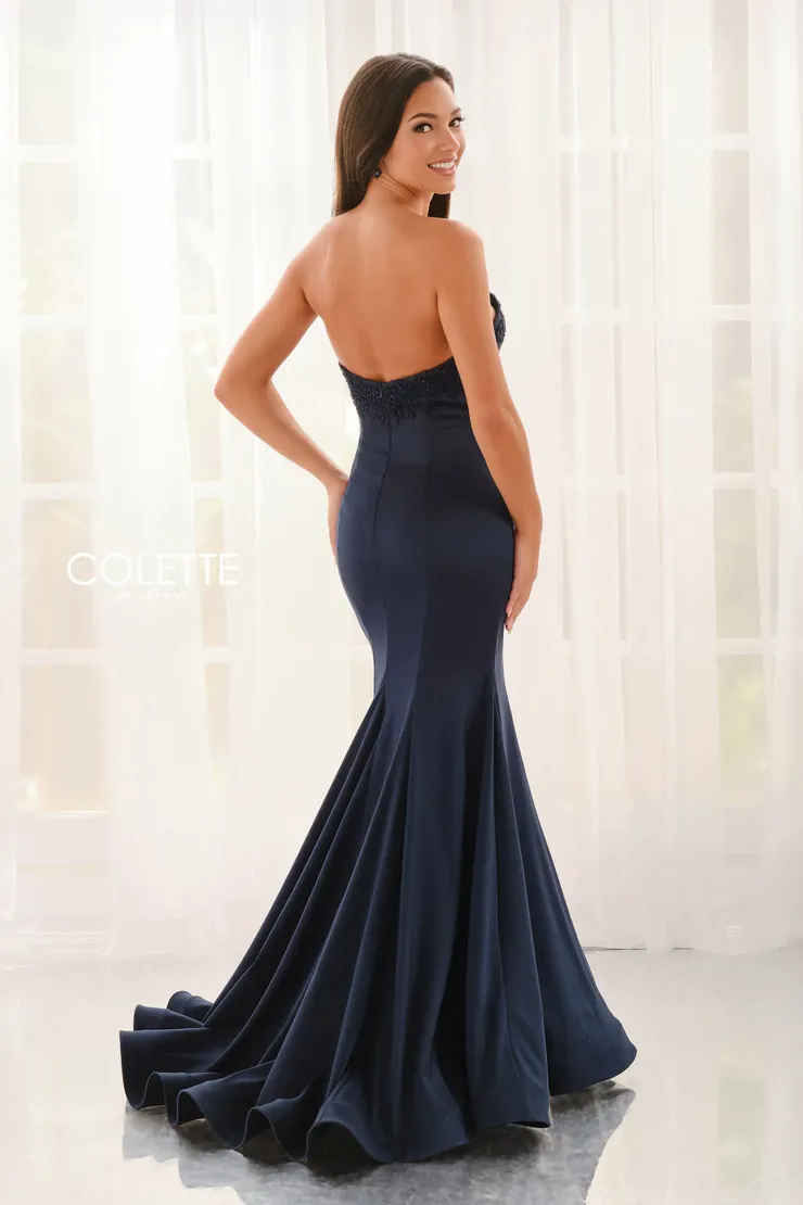Style CL6191 Colette by Daphne #2 default Navy Blue backface vertical picture