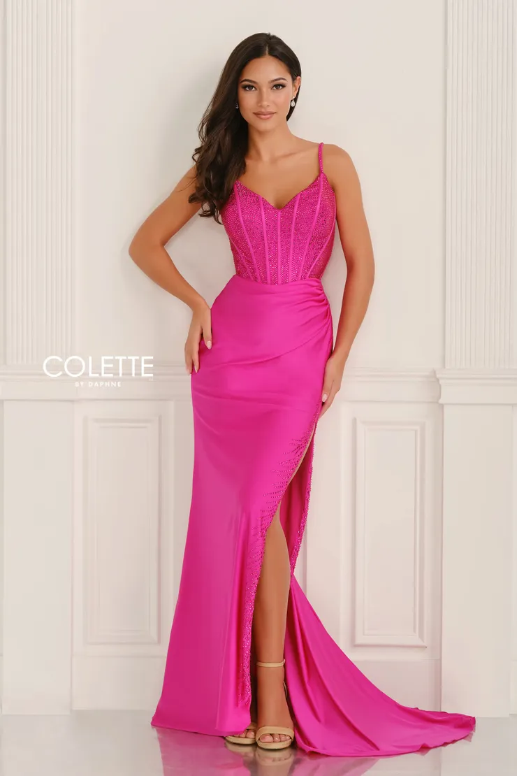 Style CL6197 Colette by Daphne #3 Fuchsia frontface vertical picture