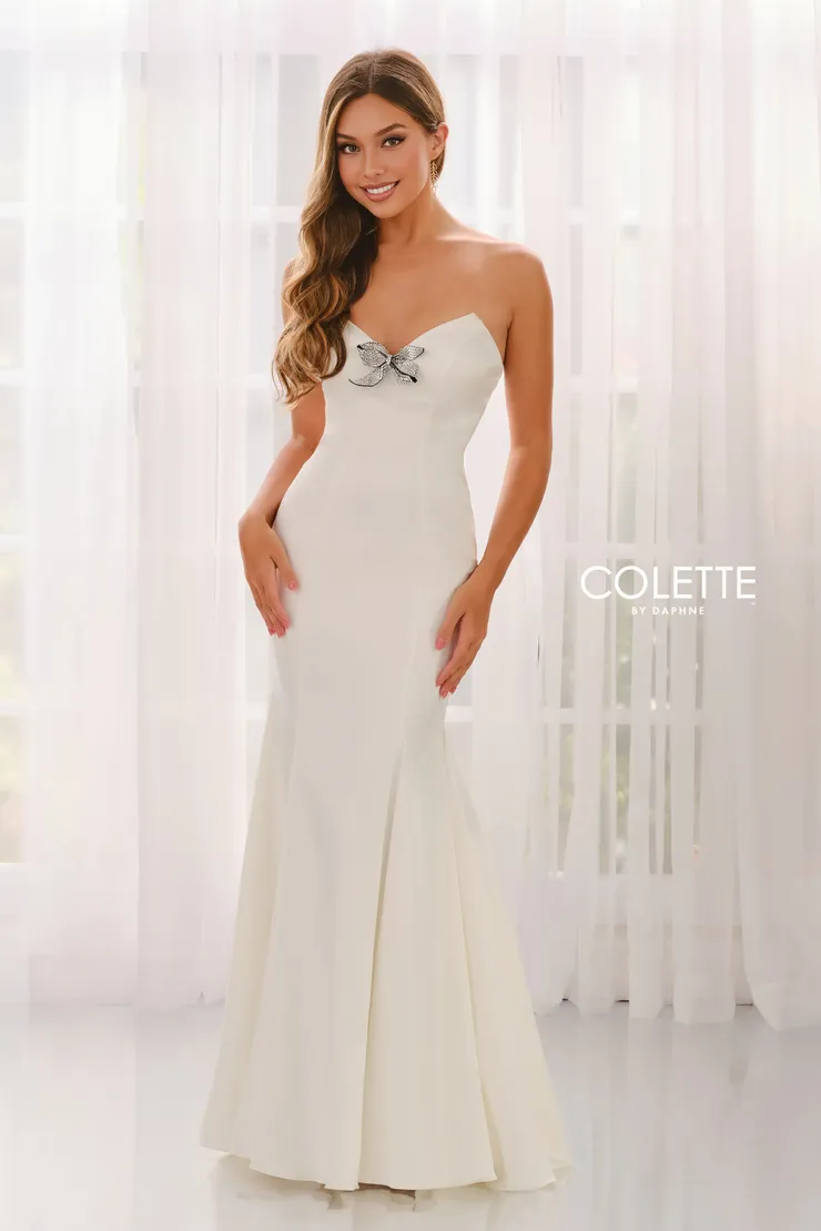 Style CL6221 Colette by Daphne #3 Diamond White frontface vertical picture
