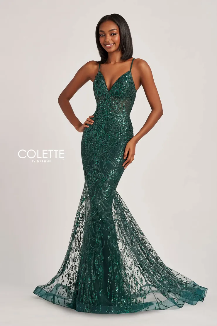 Style CL8630 Colette by Daphne #3 Hunter Green frontface vertical picture