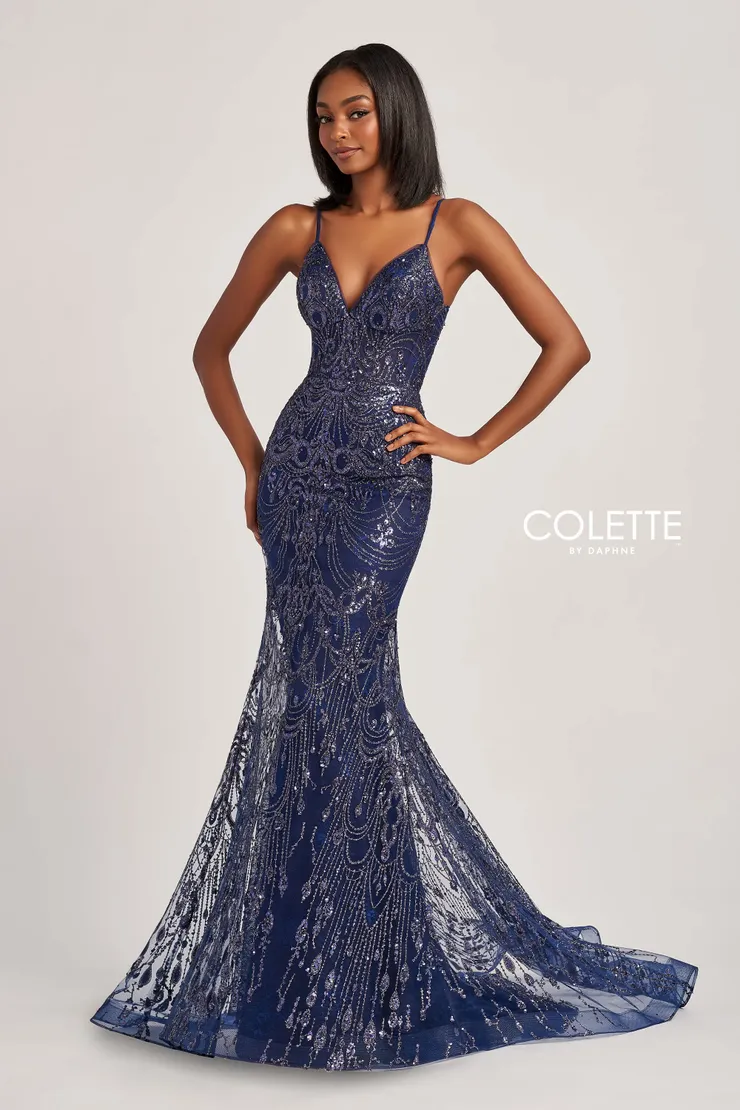 Style CL8630 Colette by Daphne #2 Navy Blue frontface vertical picture