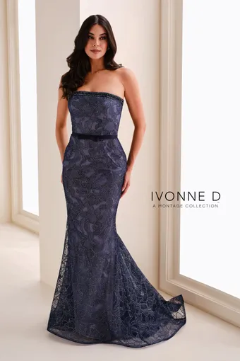 Ivonne D #ID1203 $3 Navy/Silver frontface vertical thumbnail