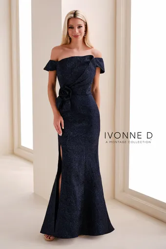 Ivonne D #ID1204 $2 Navy Blue frontface vertical thumbnail