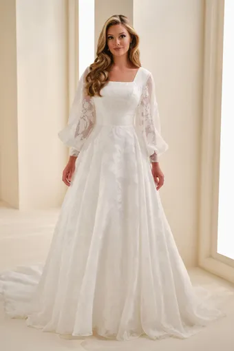 Organza Ball Gown w/ Bishop Sleeves #MOD344 $0 default frontface vertical thumbnail