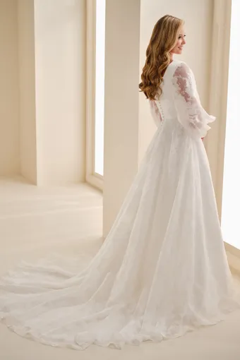 Organza Ball Gown w/ Bishop Sleeves #MOD344 $2 default backface vertical thumbnail