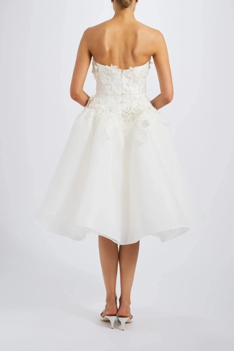 Amsale Little White Dress #LW255 #4 default backface vertical thumbnail