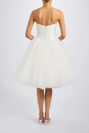 Amsale Little White Dress #LW258 #2 default backface vertical thumbnail