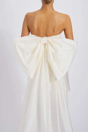 Amsale Little White Dress #LW260 #5 backface vertical cropped thumbnail