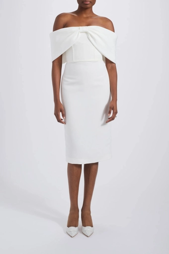 Amsale Little White Dress #LW262 #0 default frontface vertical thumbnail