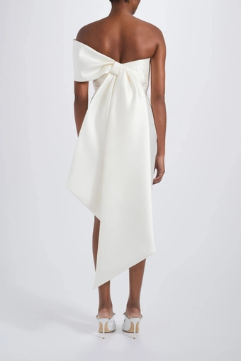 Amsale Little White Dress #LW263 #4 backface vertical thumbnail
