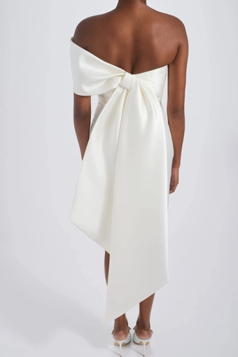 Amsale Little White Dress #LW263 #2 backface vertical thumbnail