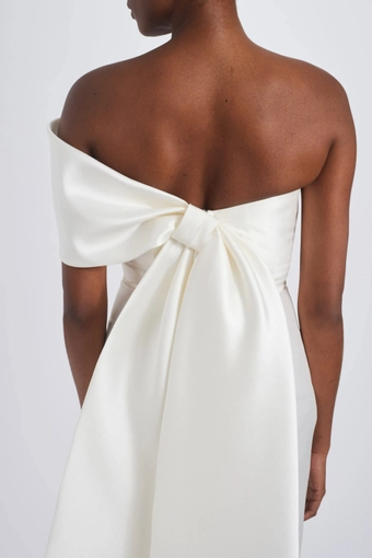 Amsale Little White Dress #LW263 #7 backface vertical cropped thumbnail