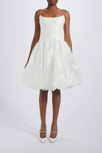 Amsale Little White Dress #LW266 #0 default frontface vertical thumbnail