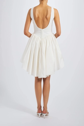 Amsale Little White Dress #LW267 #3 backface vertical thumbnail
