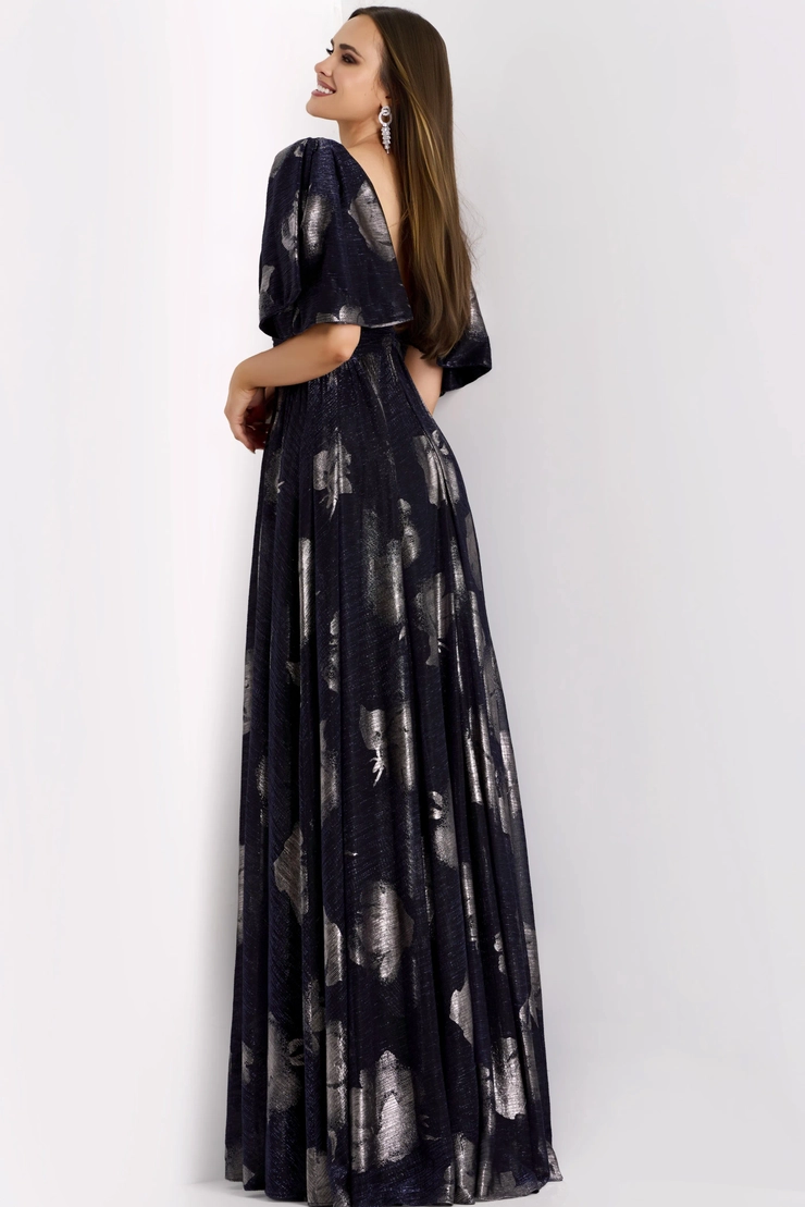 Jovani Style #44374 #1 default Navy backface vertical picture