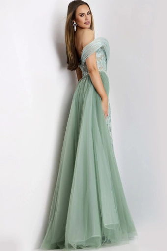 Jovani Style #44591 $1 default Sage backface vertical thumbnail