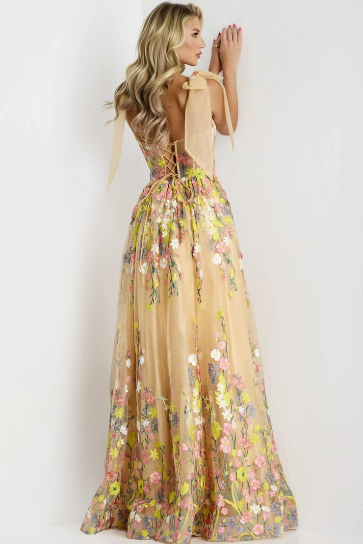 Jovani Style #44596 #1 default Peach/Multi backface vertical picture