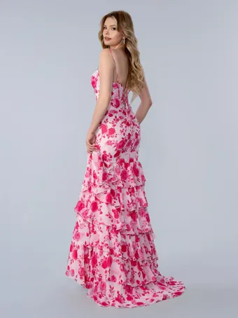 Stella Couture 26150   Tiered Ruffle Gown with Slit and Bodice Embellishments #1 default backface vertical thumbnail